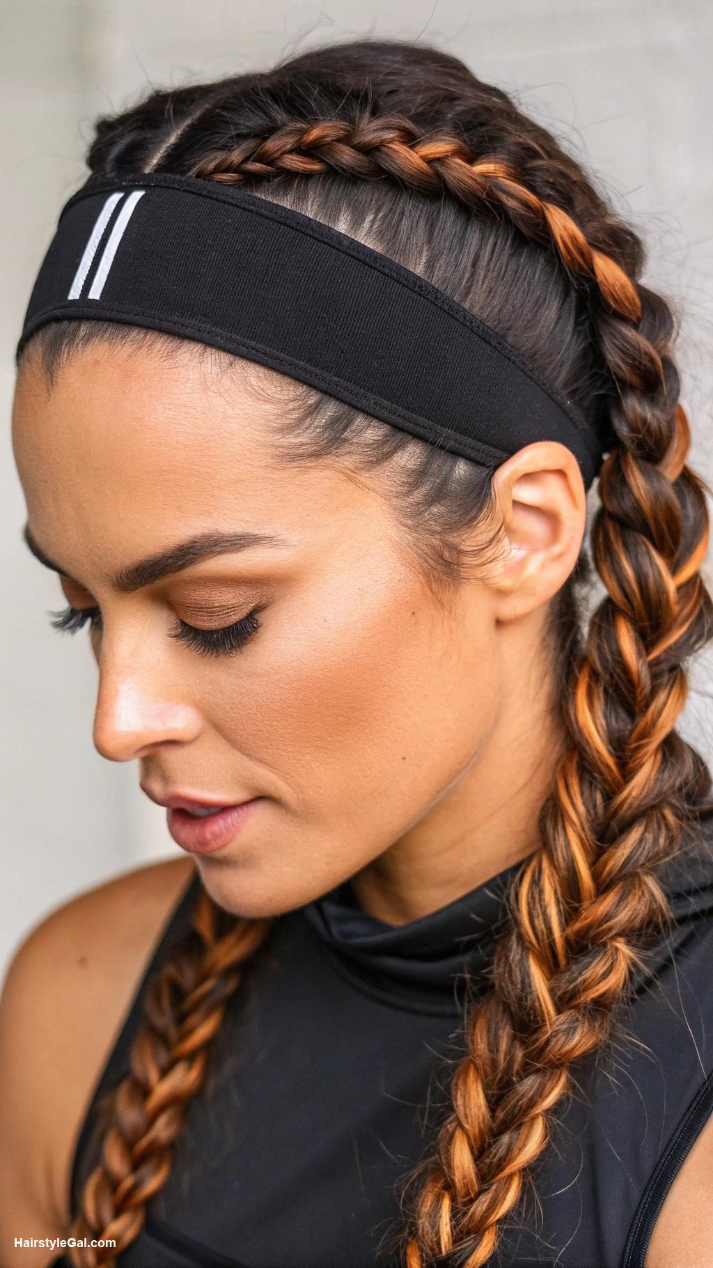 dutch braids Double Dutch braids for sporty style
