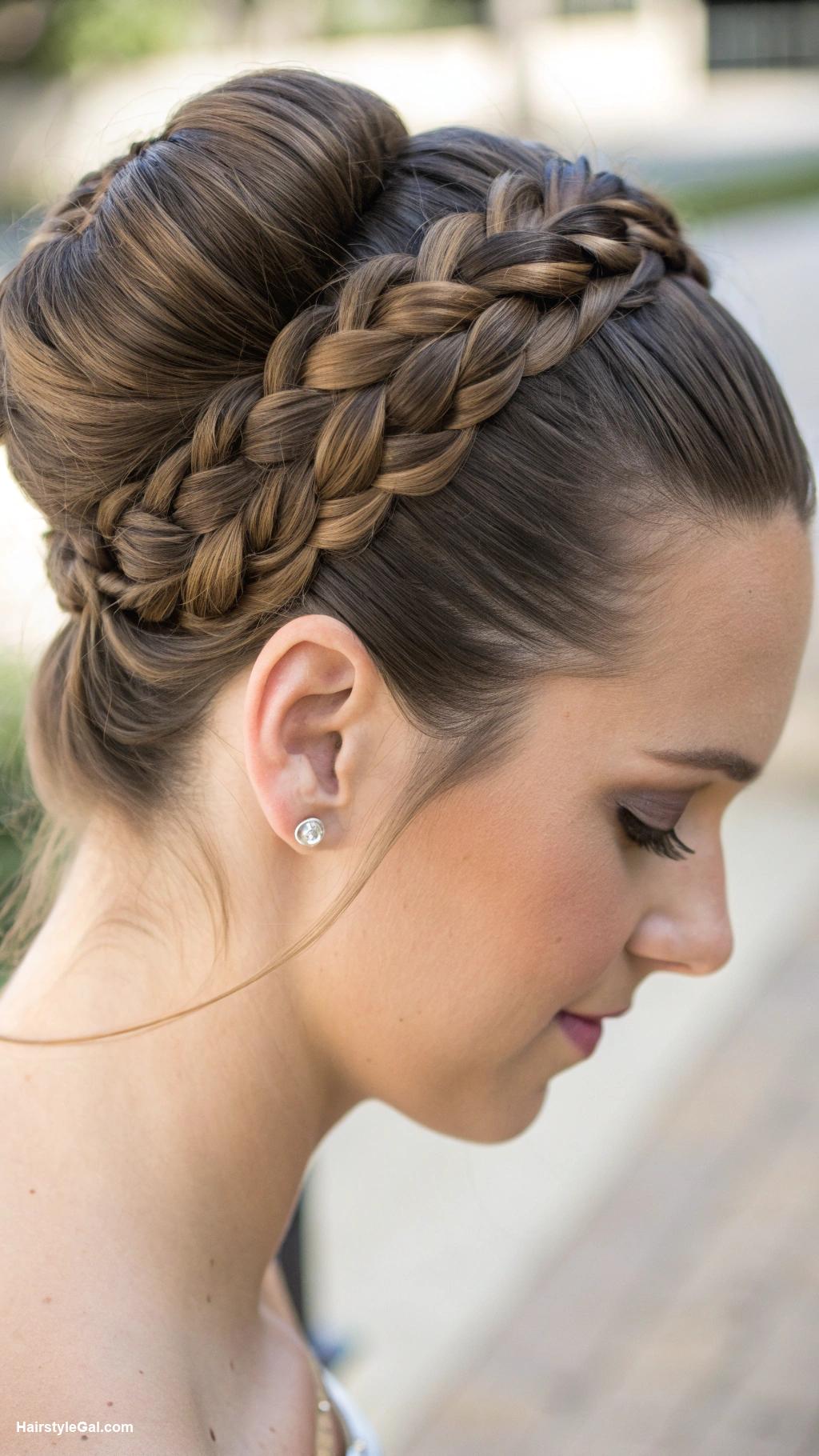 dutch braids Dutch braid bun for formal events