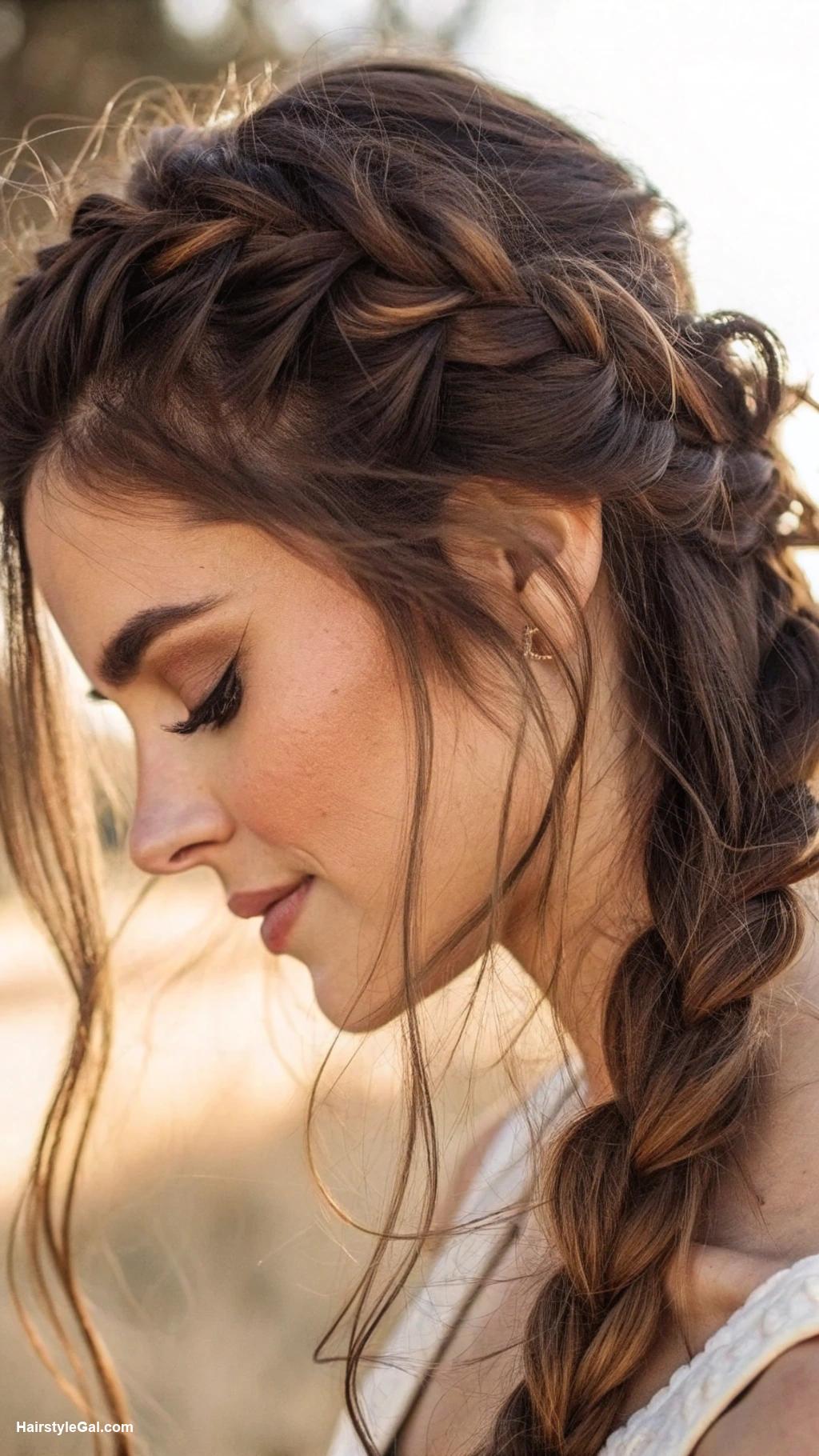 dutch braids Messy Dutch braid for effortless vibe