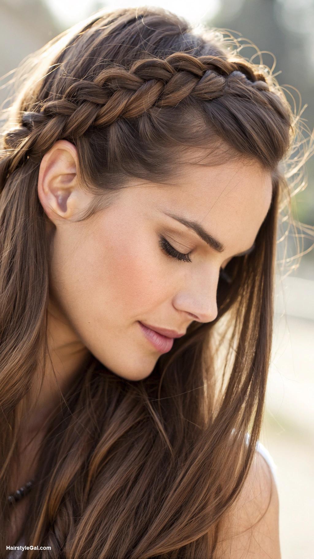 french braids Classic French braid on brown hair