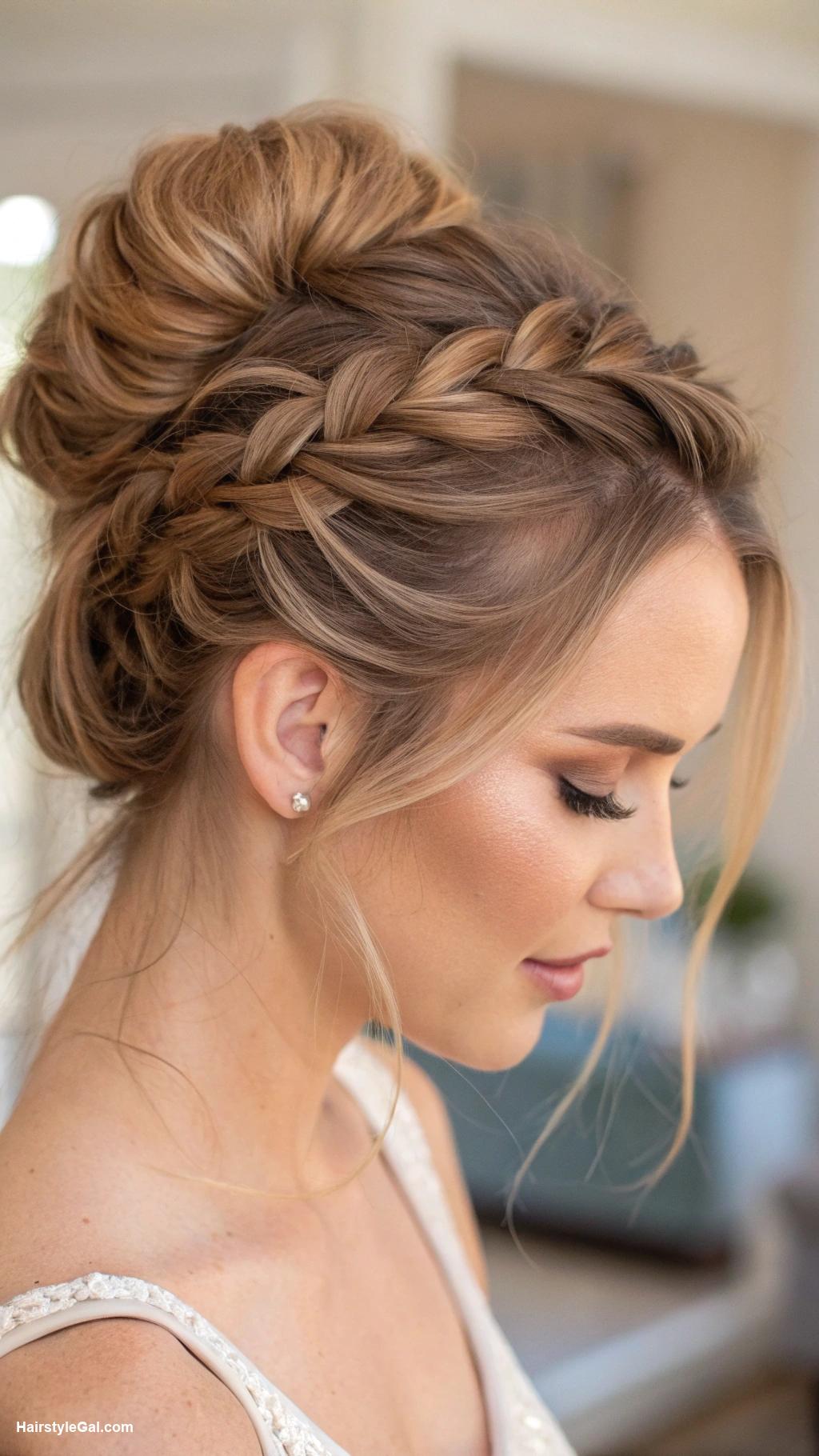 french braids French braid bun for chic updo