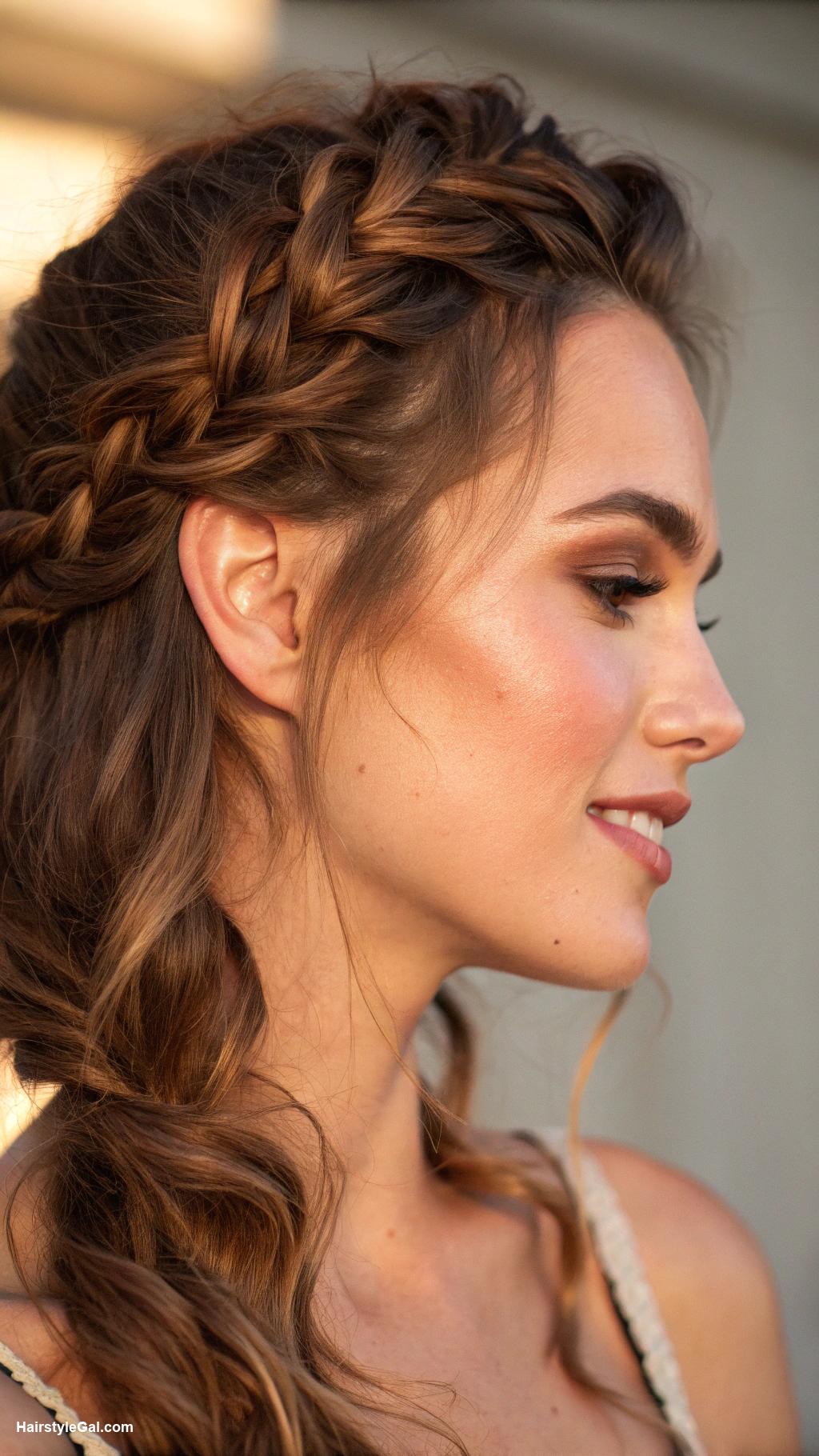 french braids Half up French braid for volume