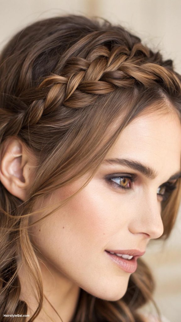french braids Reverse French braid on medium length