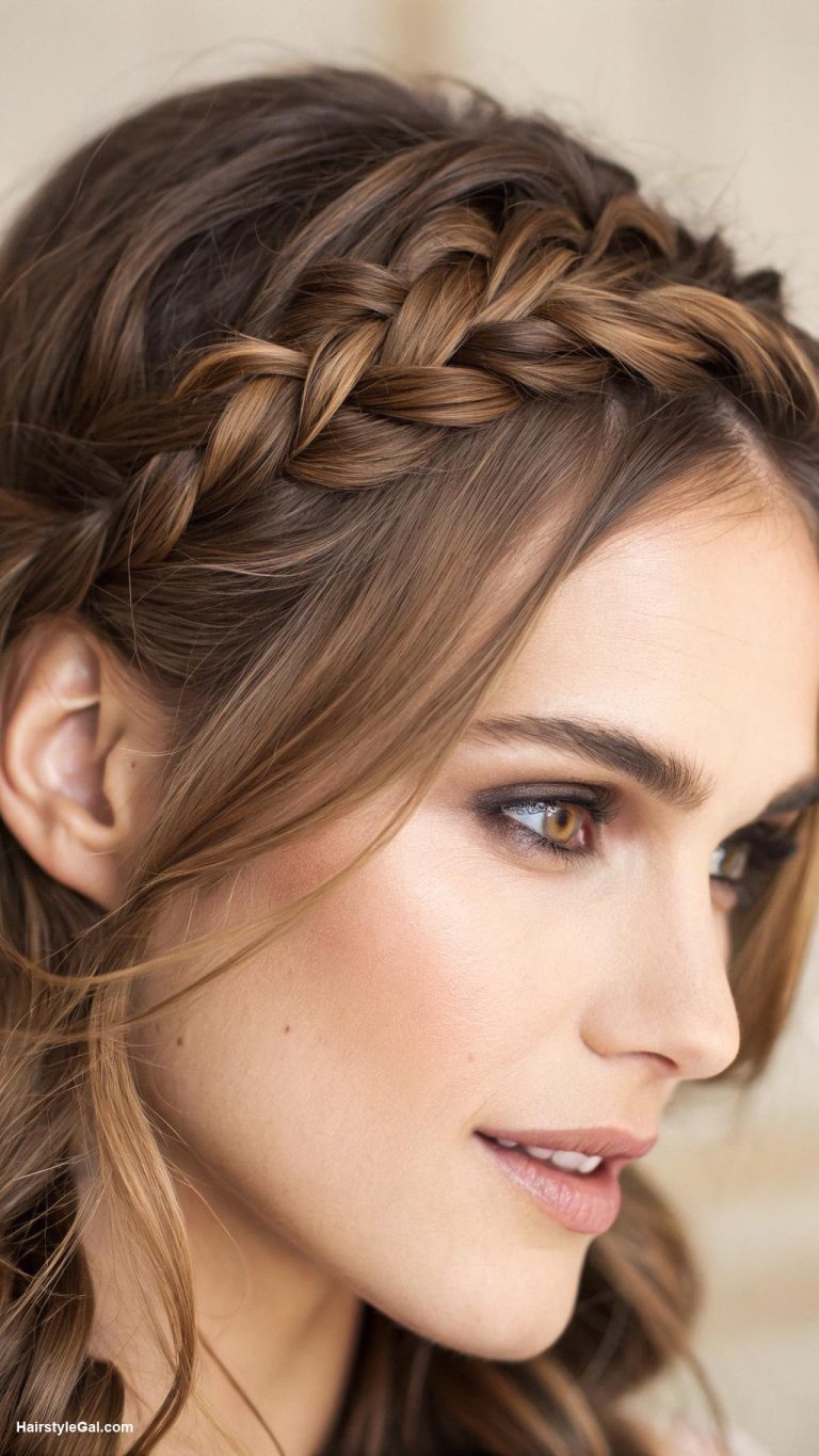 french braids Reverse French braid on medium length