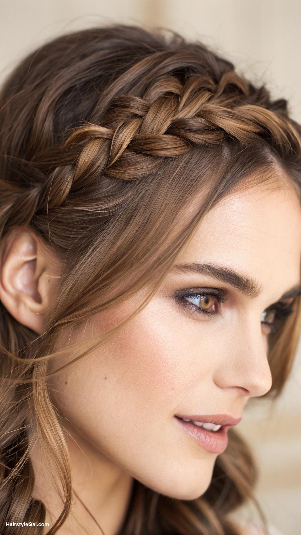 french braids Reverse French braid on medium length
