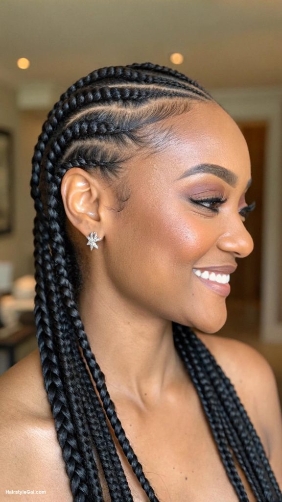 fulani braids Straight Back Fulani Braids