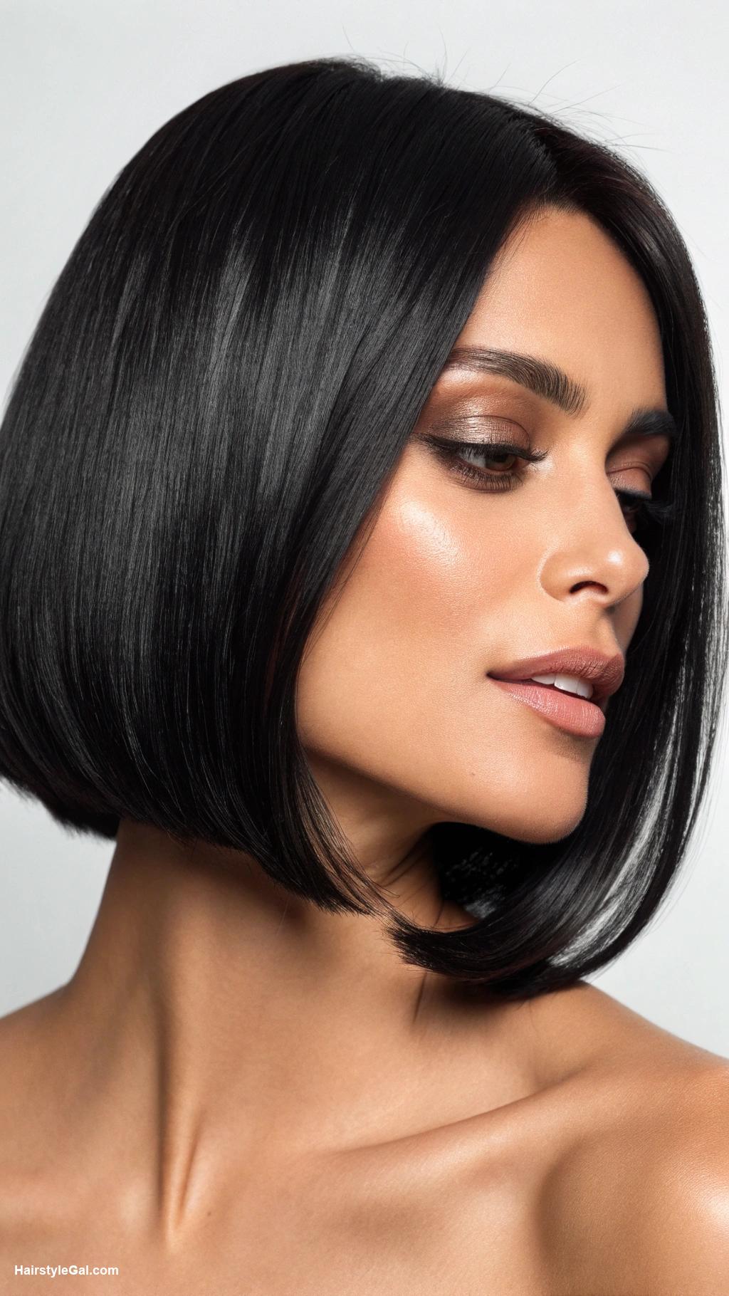 hairstyles for medium length hair Chic bob cut for black hair