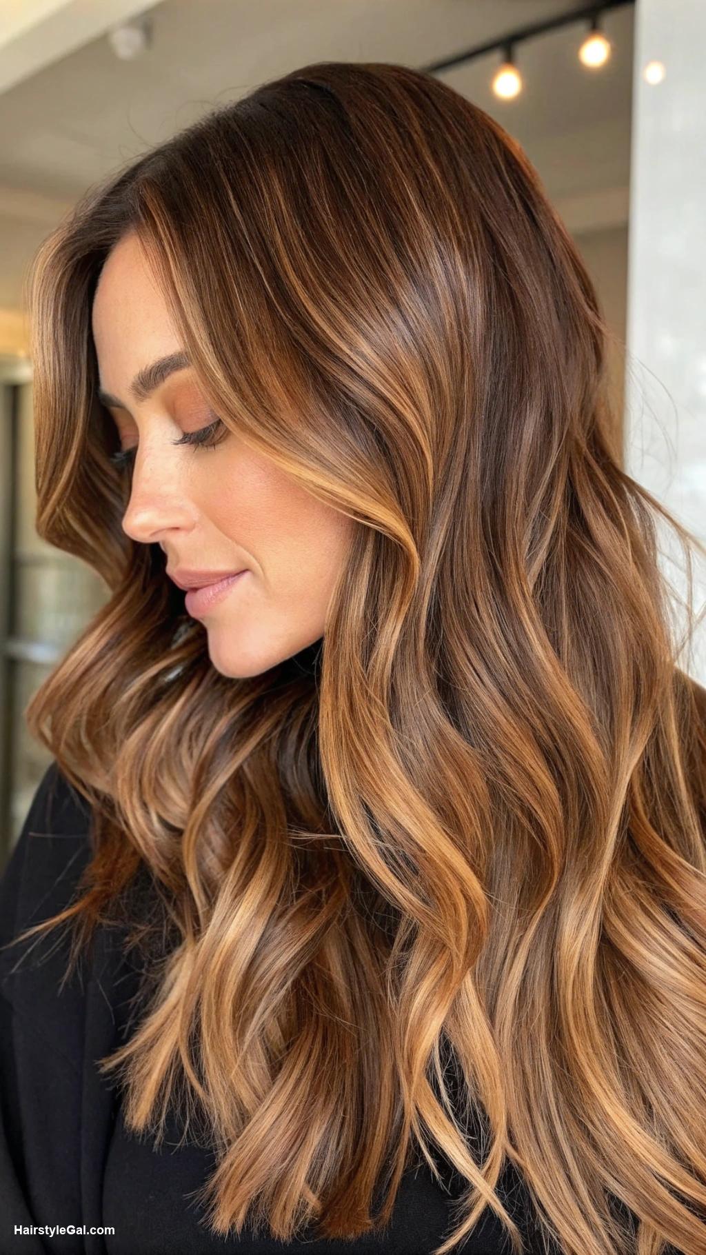 honey blonde hair Honey blonde balayage on brown hair