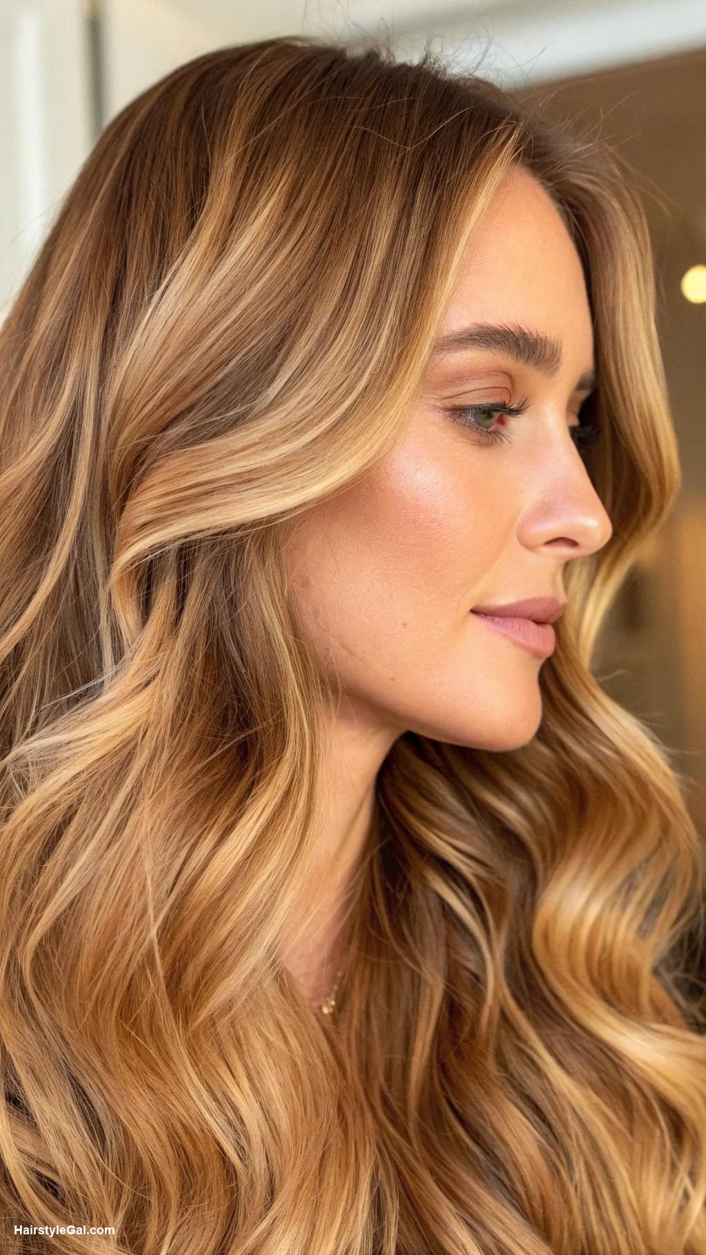 honey blonde hair Soft honey blonde ombre effect