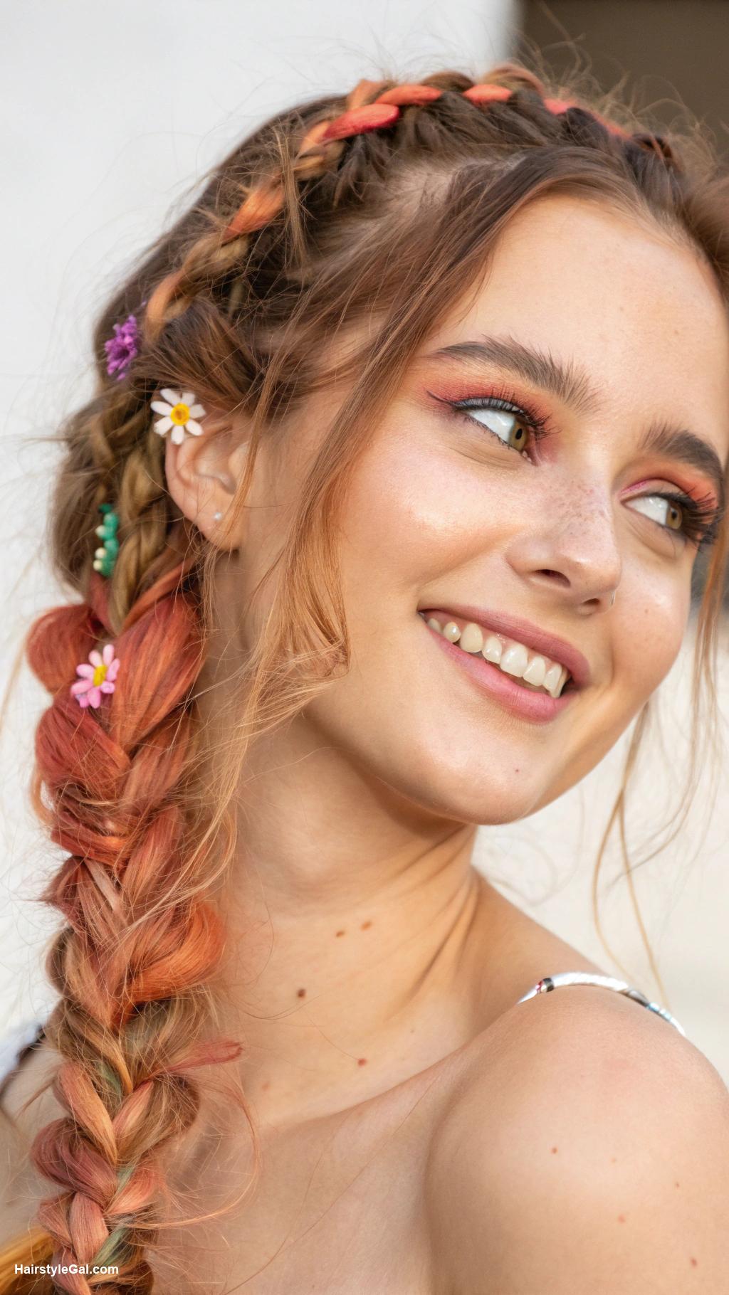 nursing hairstyles Side braid for a playful option