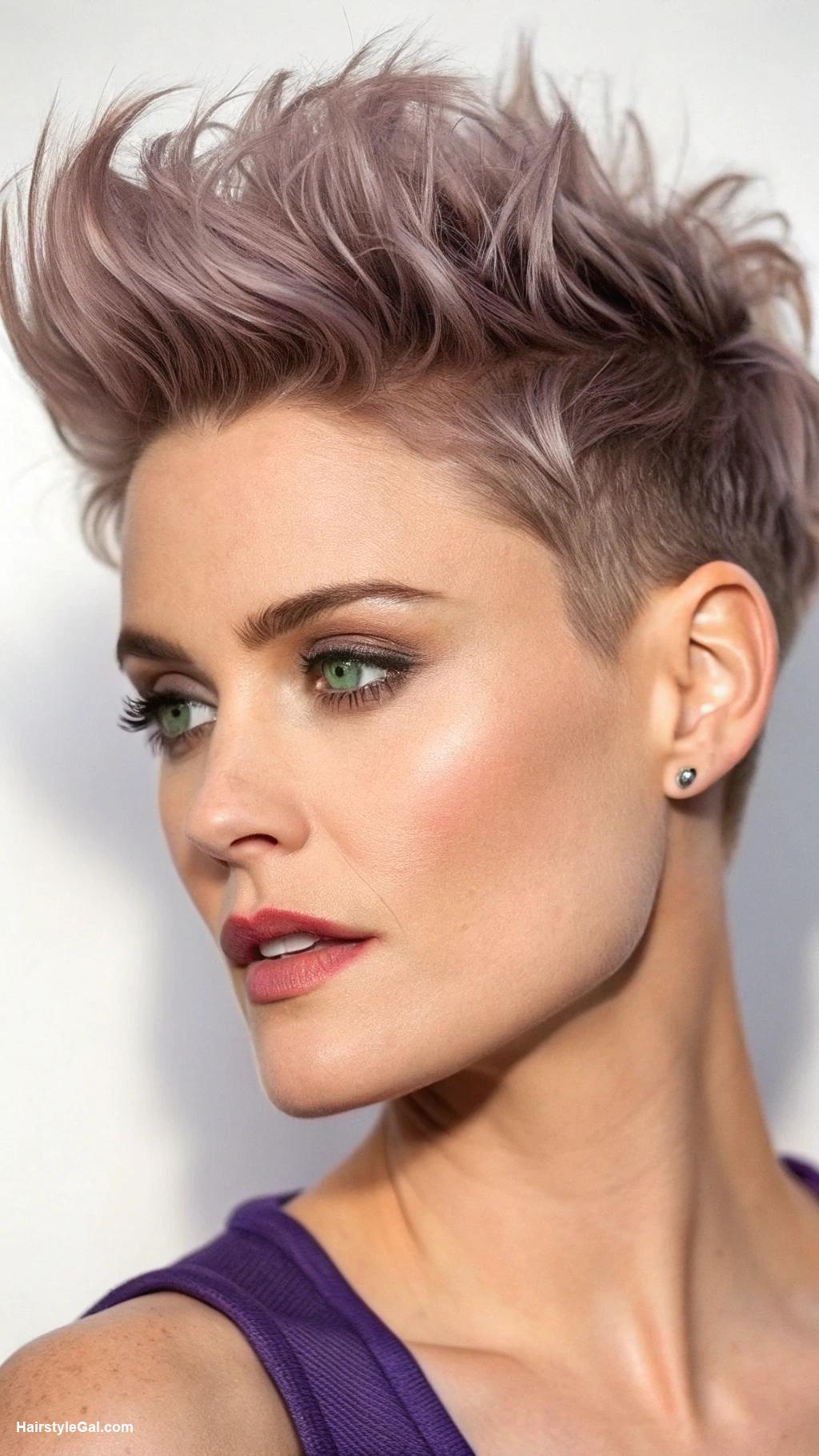 pixie haircuts for thin fine hair Edgy pixie with undercut detail