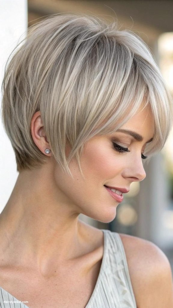 pixie haircuts for thin fine hair Fringe pixie bob for fine hair