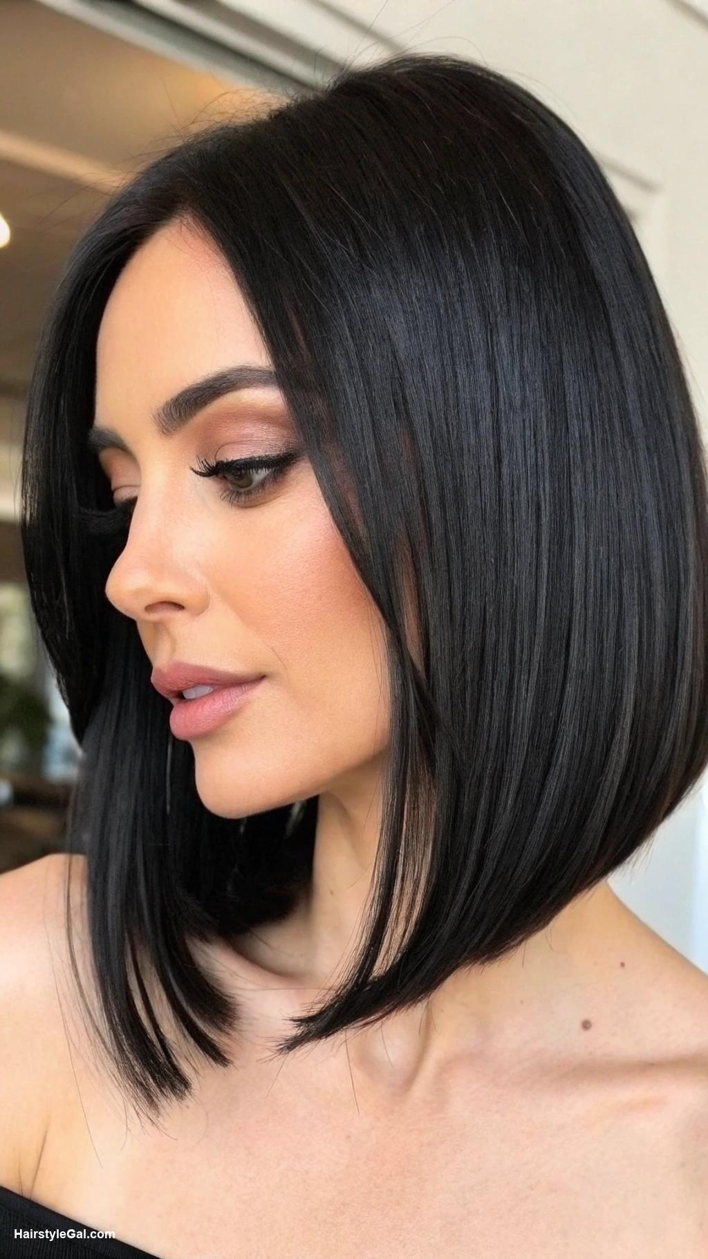 shoulder length hair thin fine Chic straight bob for black hair