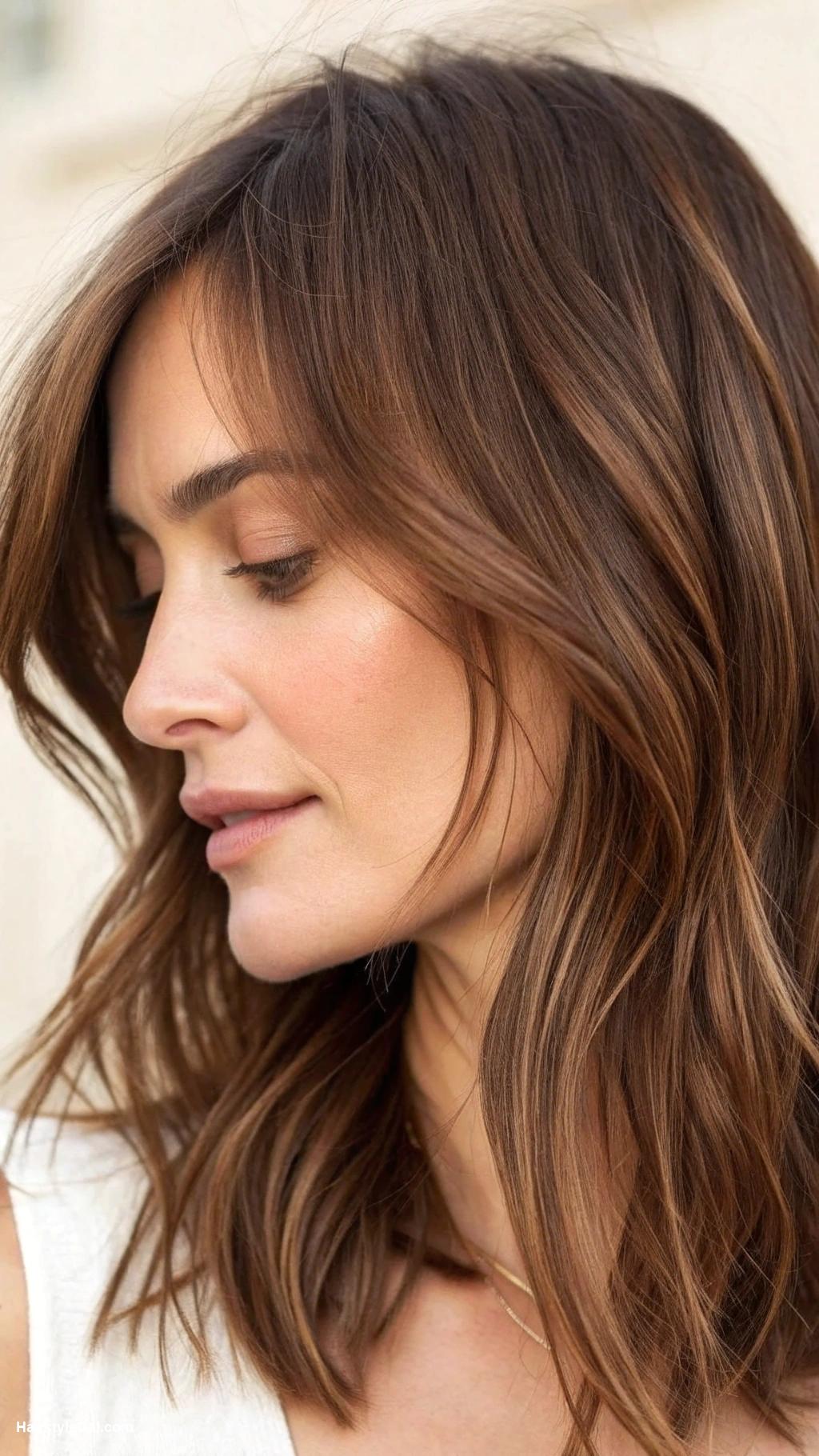 shoulder length hair thin fine Layered shoulder length brown hair