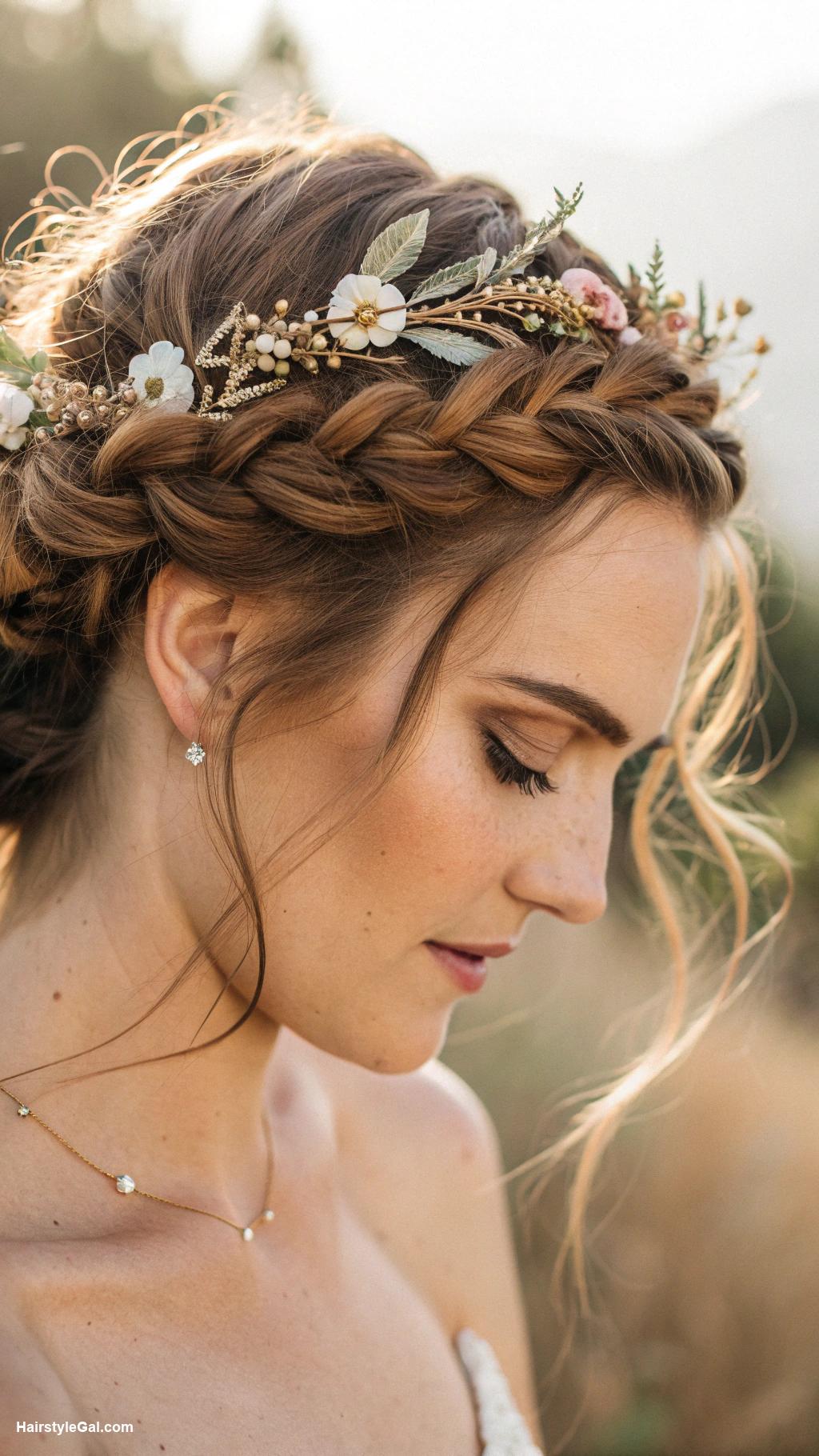 texas hairstyles Braided crown for bohemian vibe
