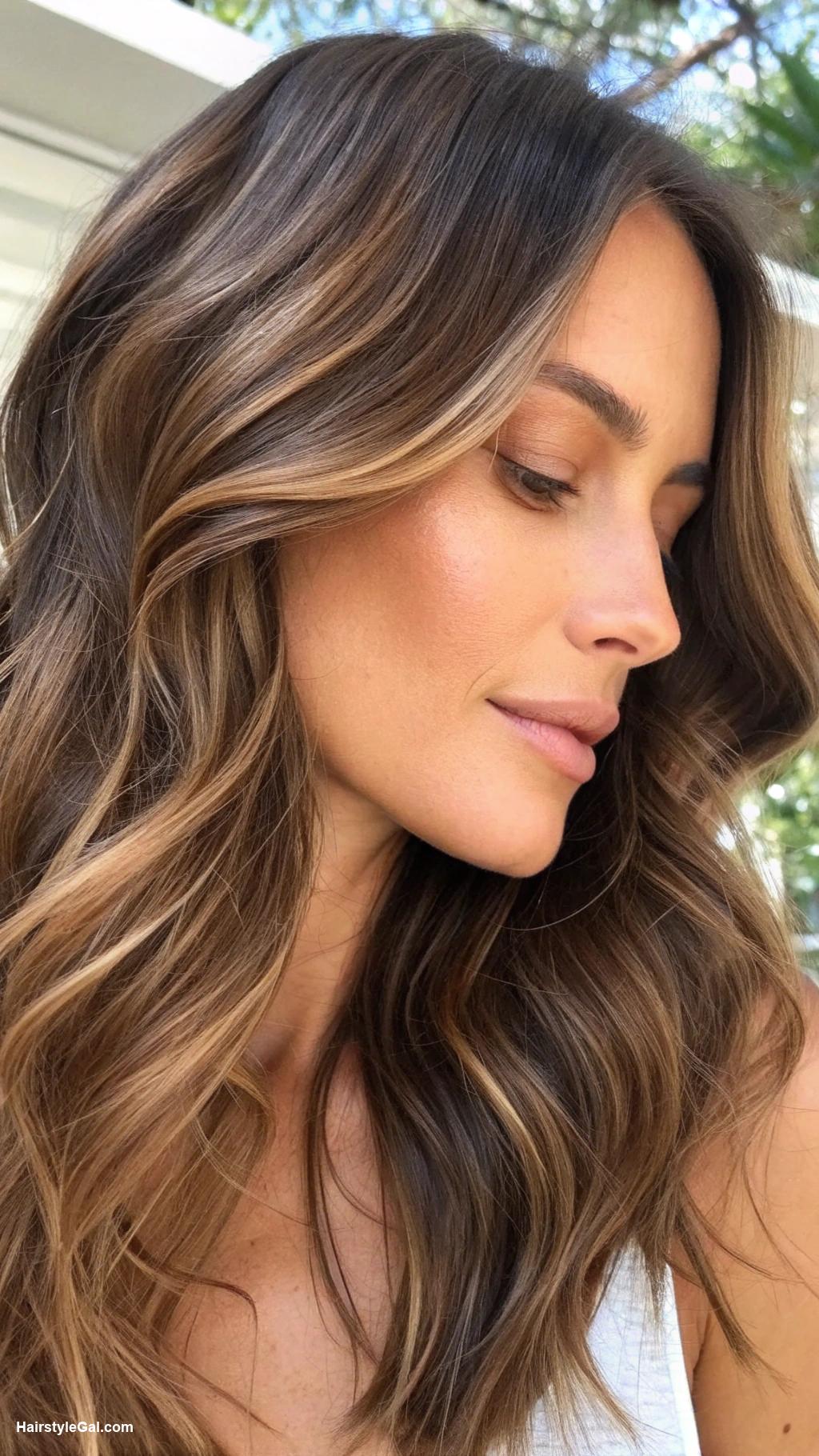 ashy brown hair Soft ash brown waves