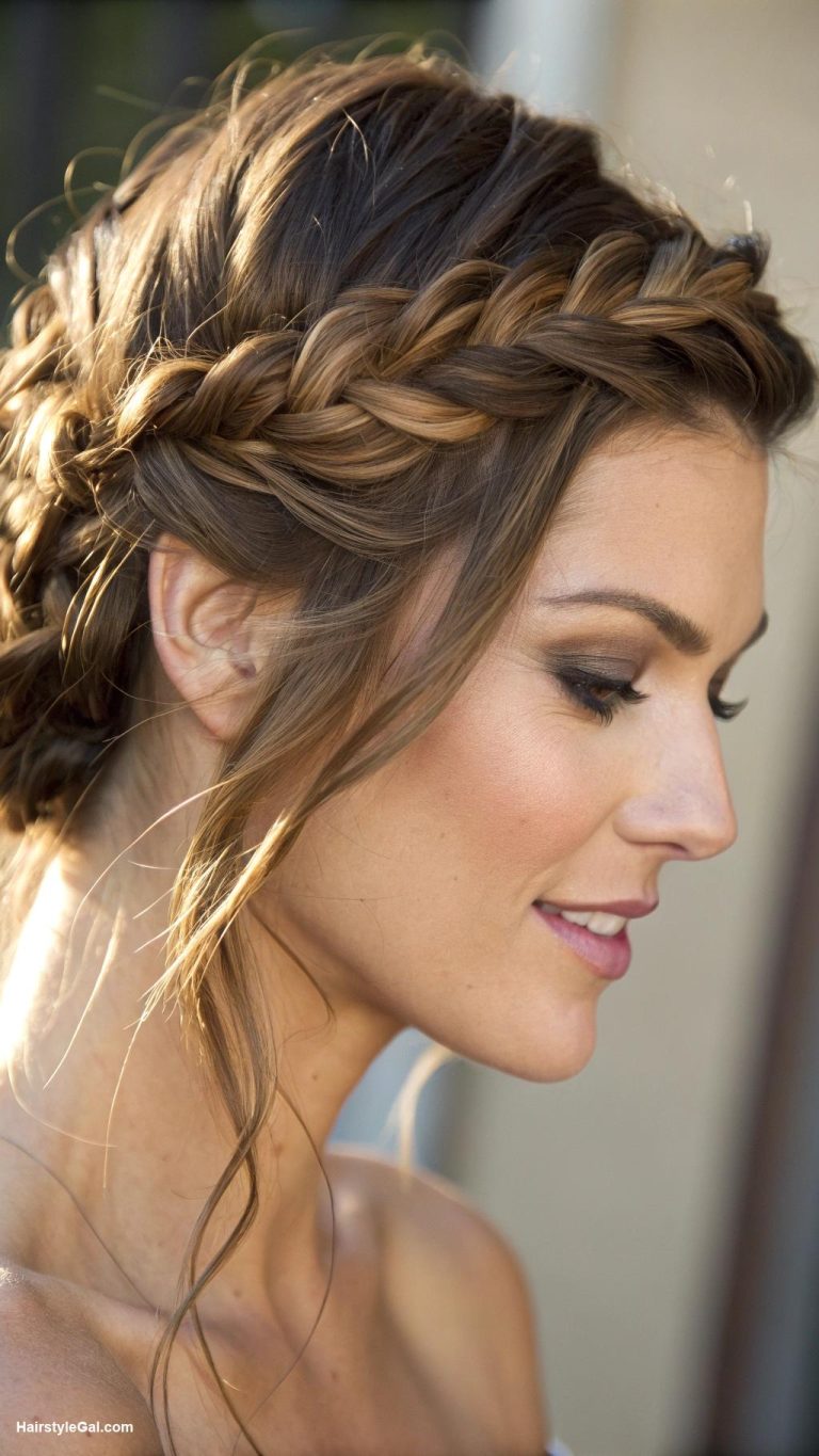 back to school hairstyles Braided crown for a trendy touch