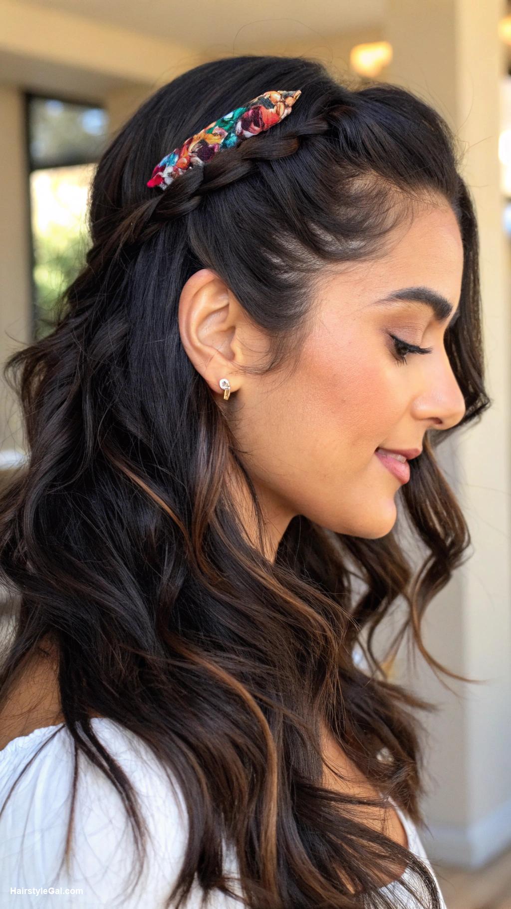 back to school hairstyles Half up half down hairstyle