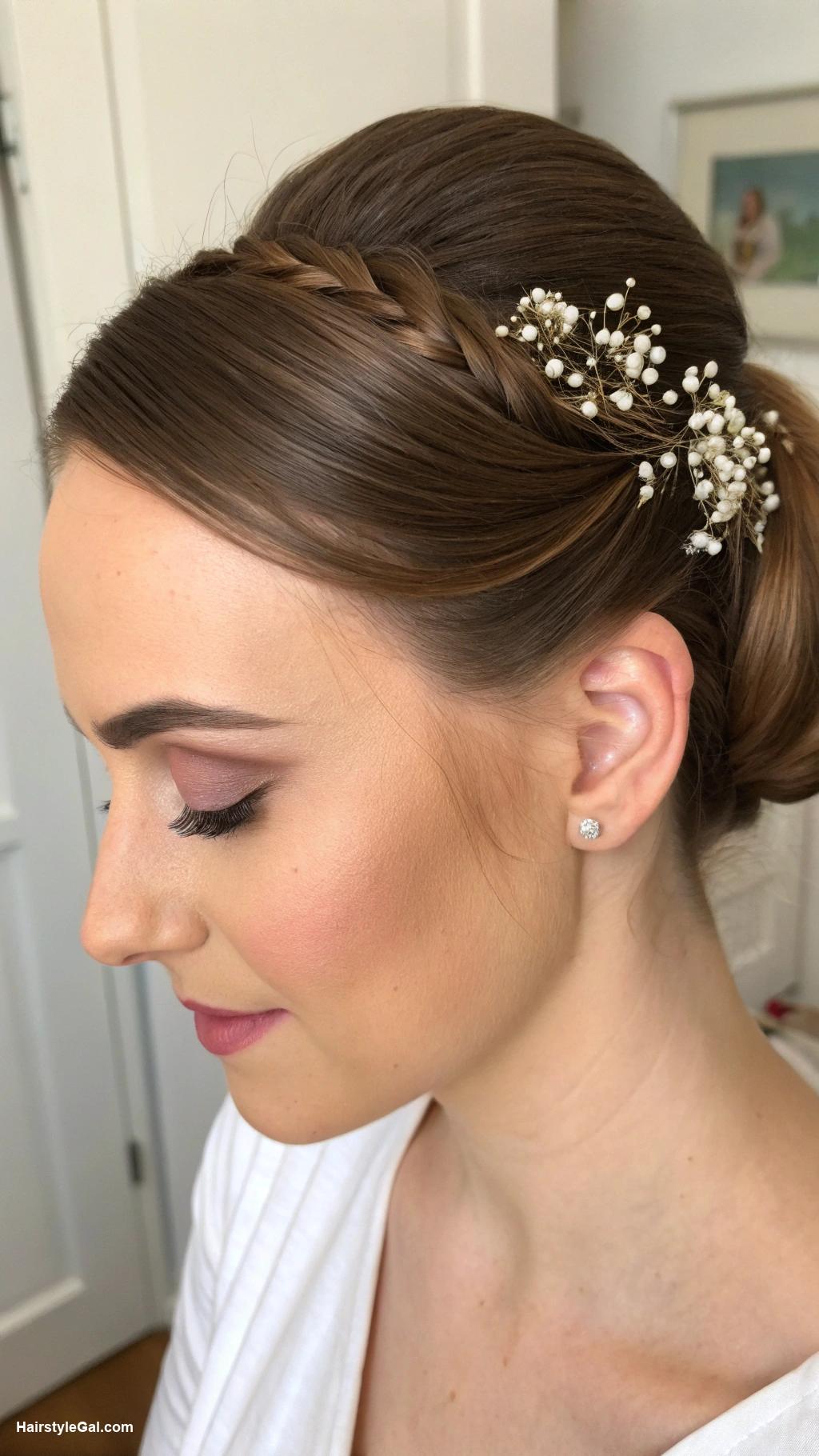 bridesmaid hairstyles Classic chignon for timeless style