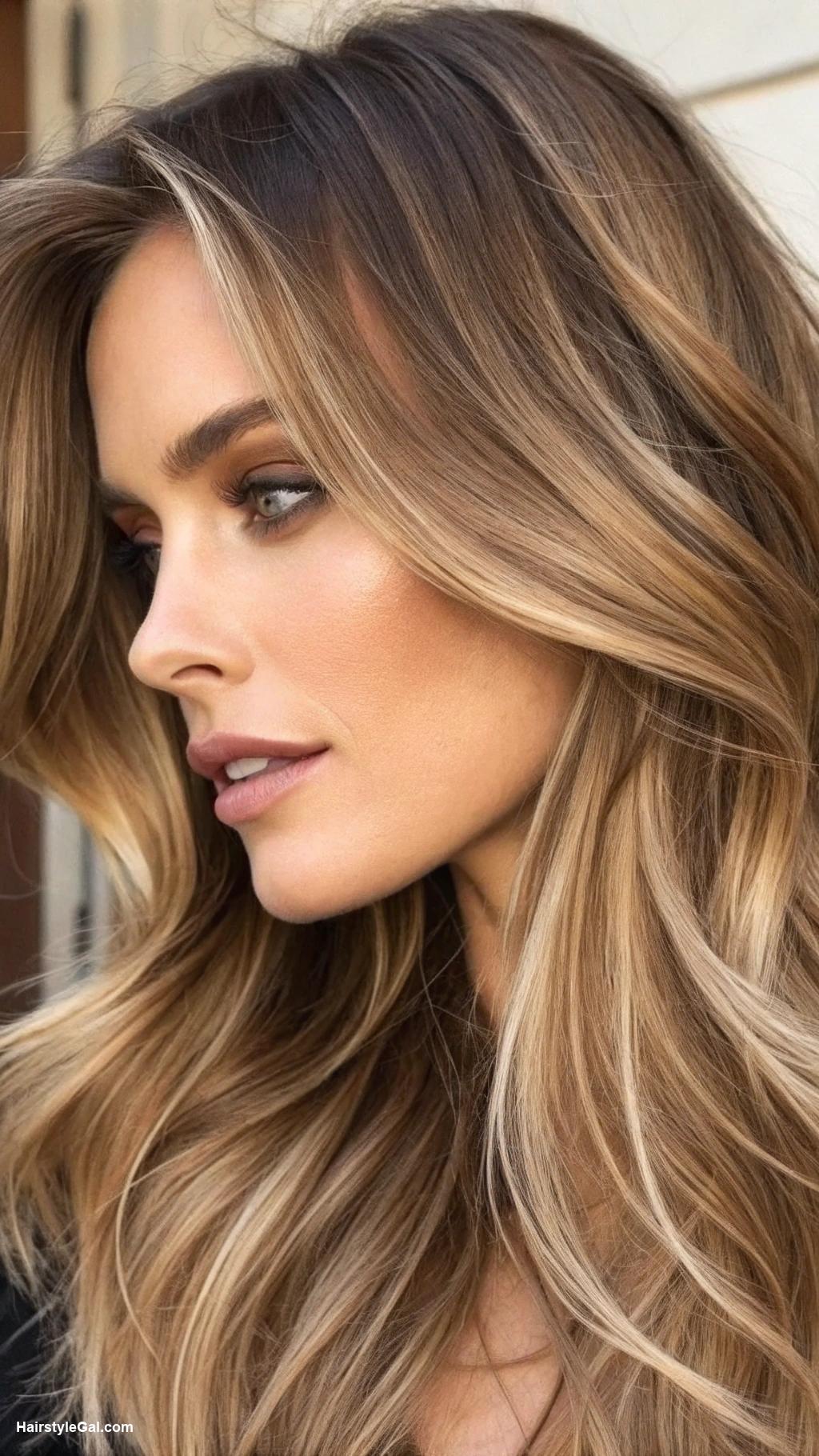 dirty blonde hair with lowlights Ash brown lowlights for cool contrast