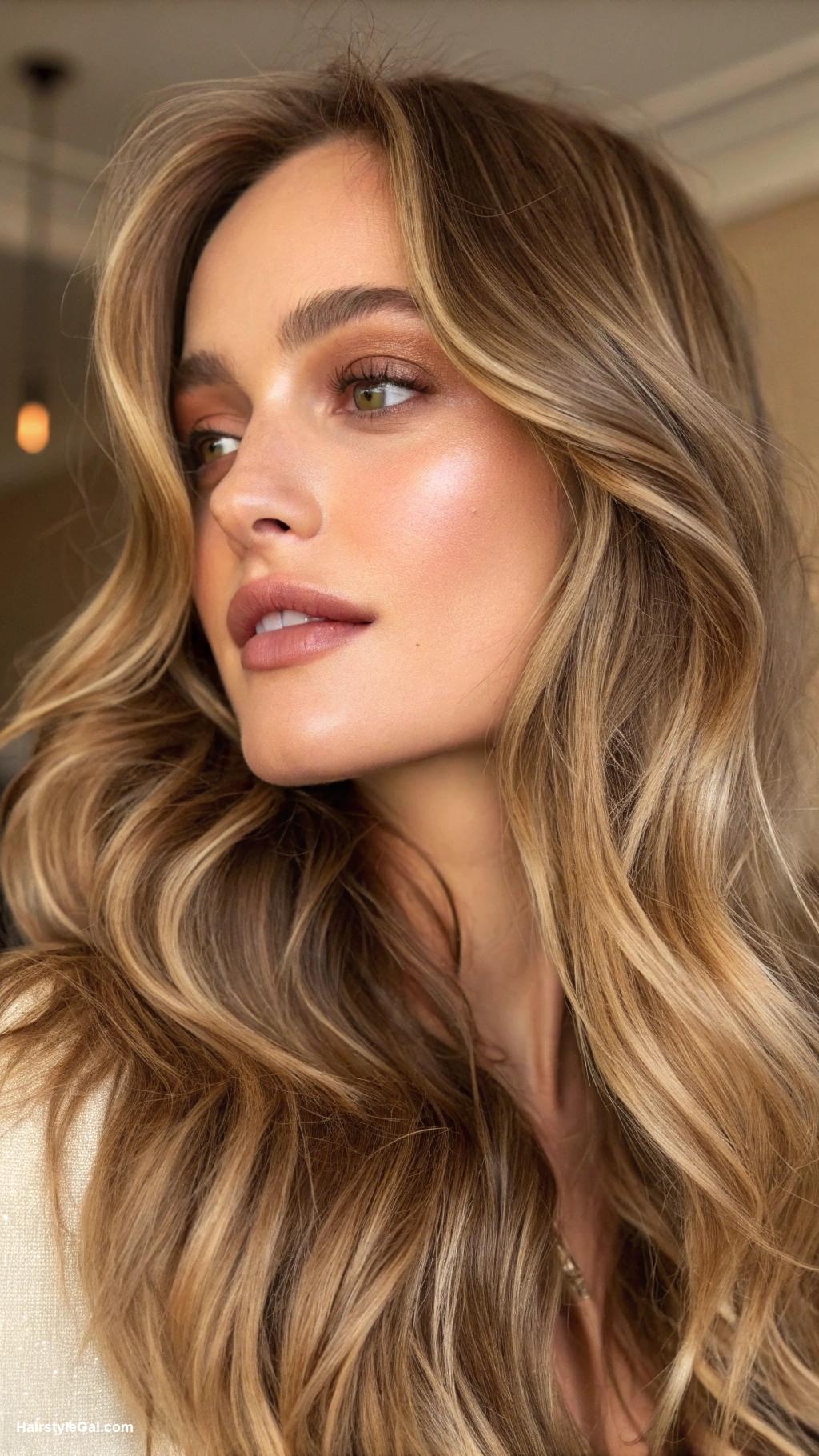 dirty blonde hair with lowlights Soft honey lowlights for dimension