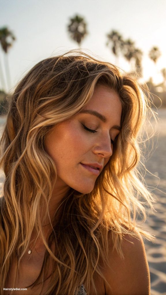 dirty blonde hair with lowlights Sun kissed lowlights for beachy vibes