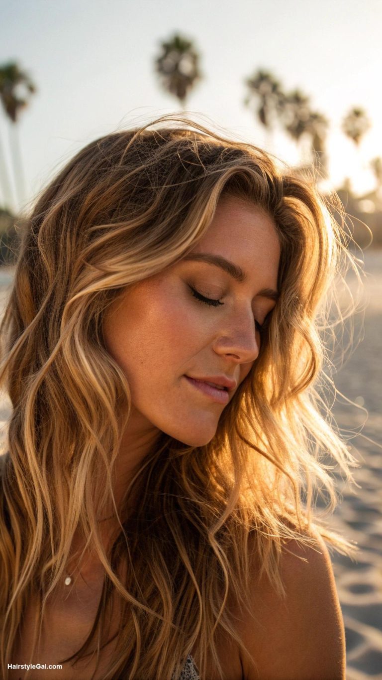 dirty blonde hair with lowlights Sun kissed lowlights for beachy vibes