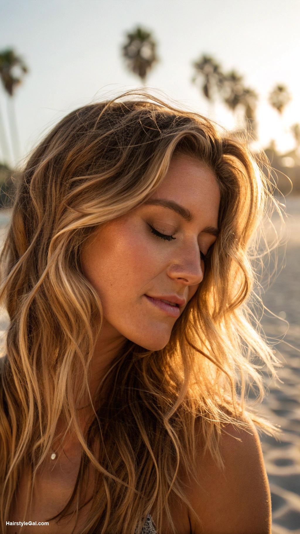 dirty blonde hair with lowlights Sun kissed lowlights for beachy vibes