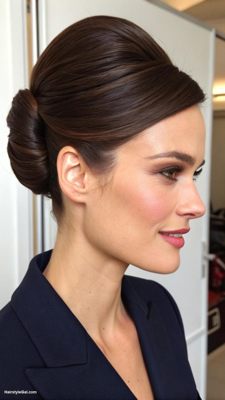 lawyer hairstyles Neat French Twist
