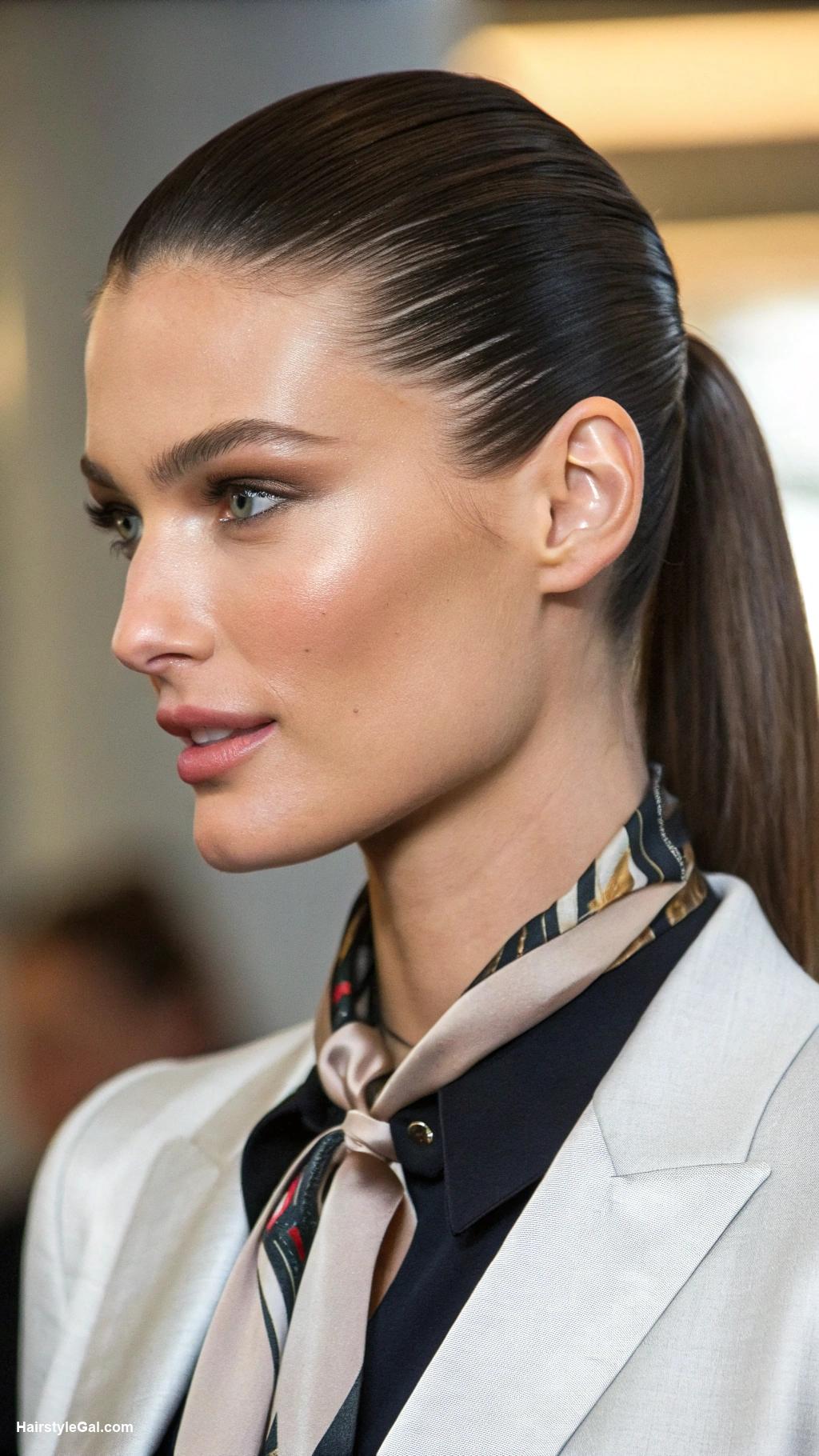 lawyer hairstyles Polished Ponytail