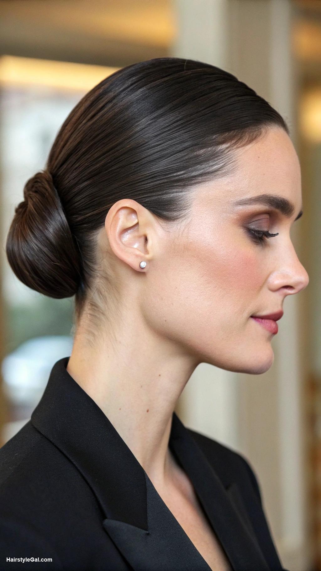 lawyer hairstyles Sleek Low Bun