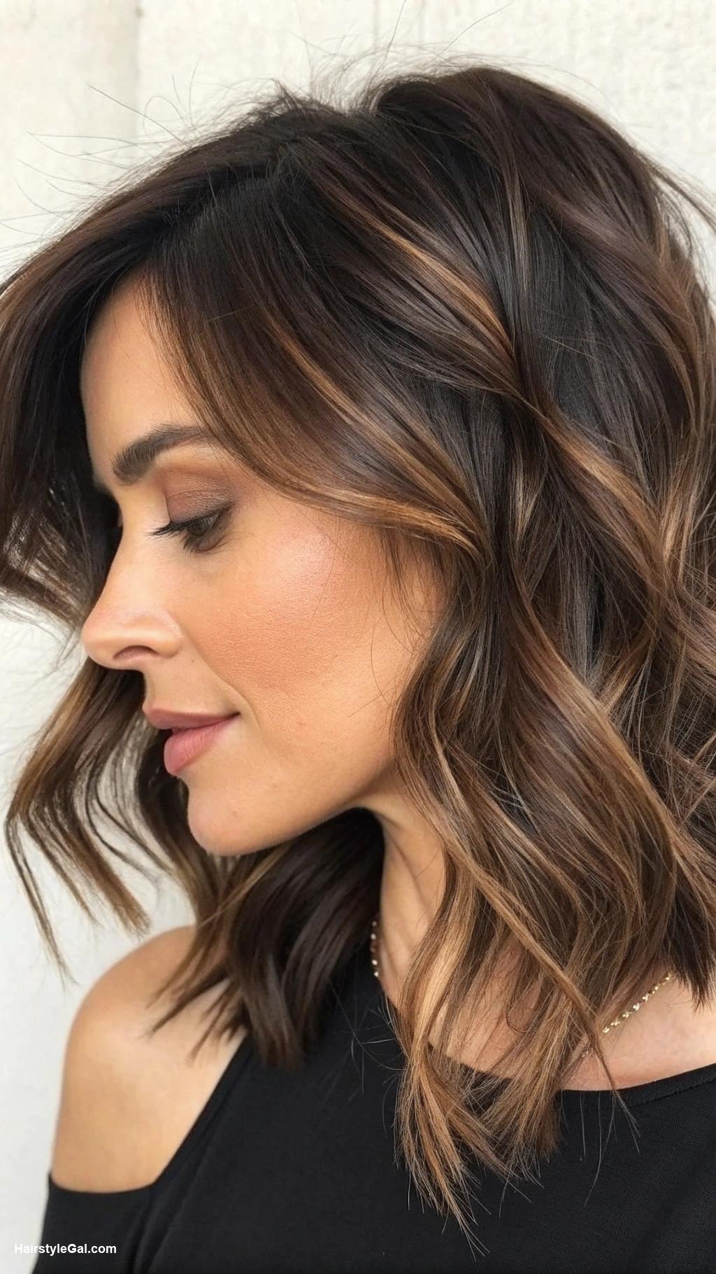 lawyer hairstyles Textured Lob Cut