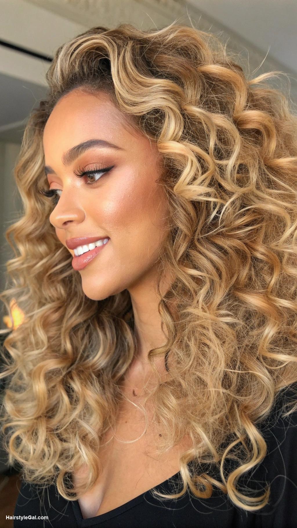 quick weave hairstyles Loose curly blonde quick weave