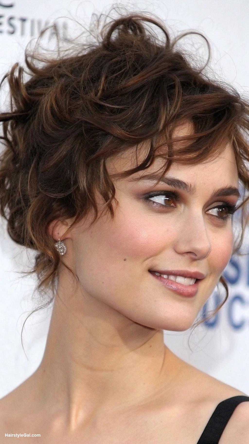 round face haircuts Messy pixie for brown hair