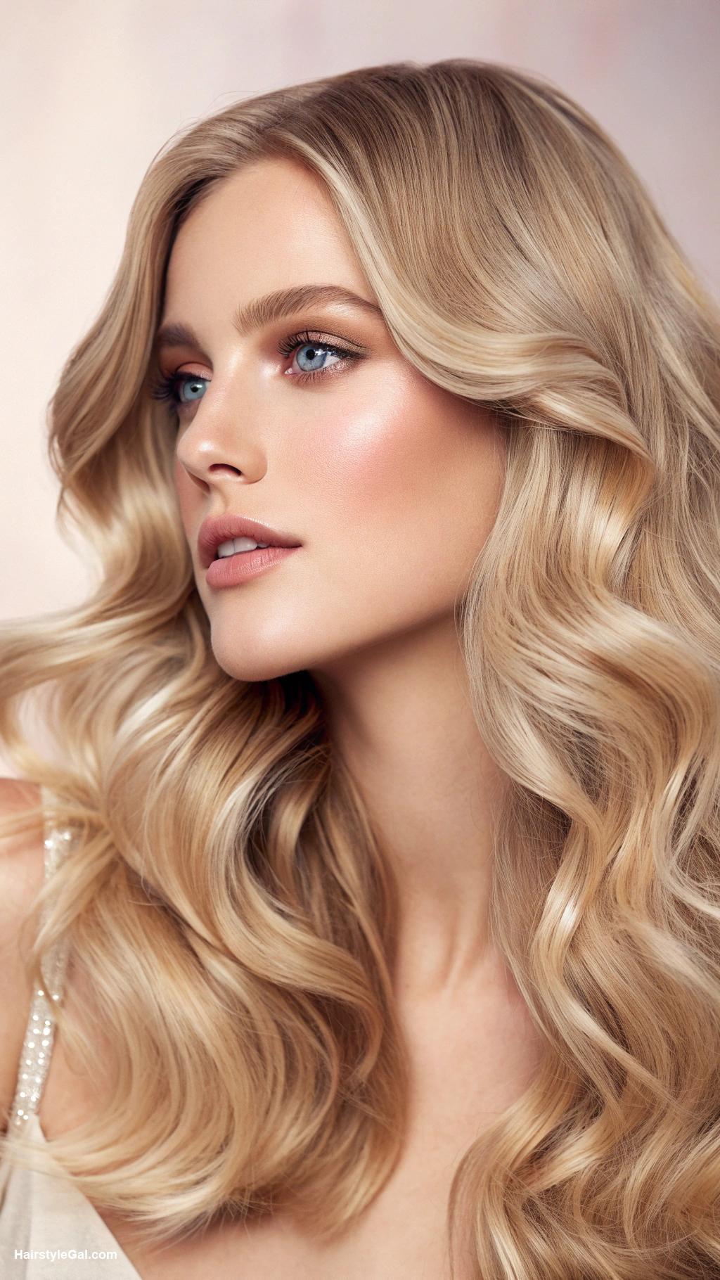 round face haircuts Soft waves for blonde hair