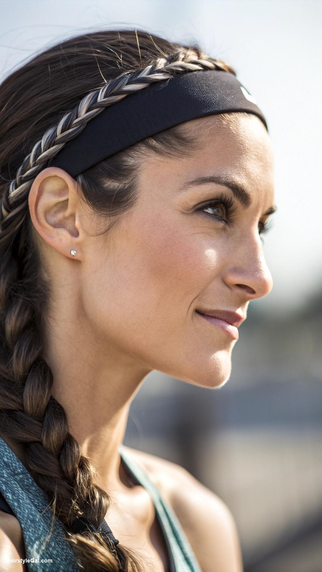 running hairstyles Side braid for a sporty vibe