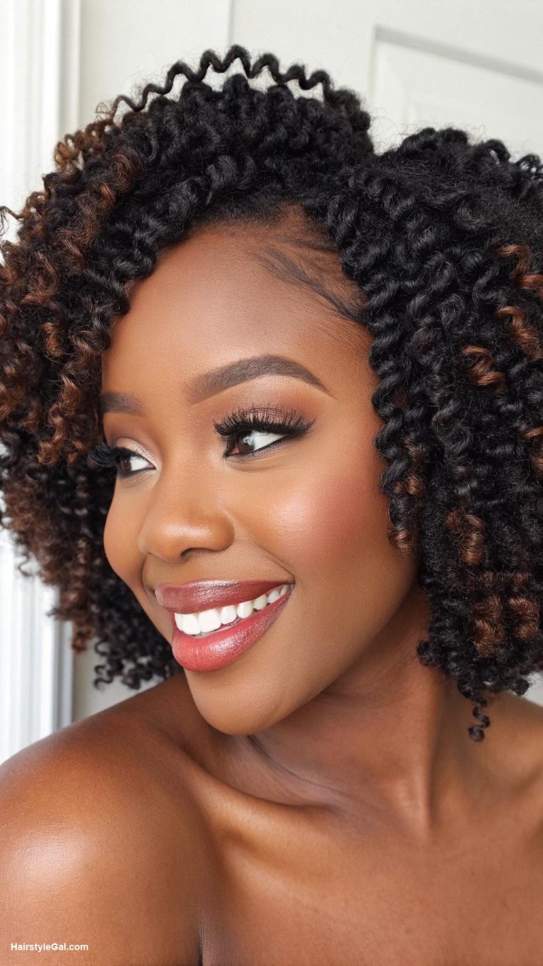 short crochet braids hairstyles Kinky curly black crochet braids
