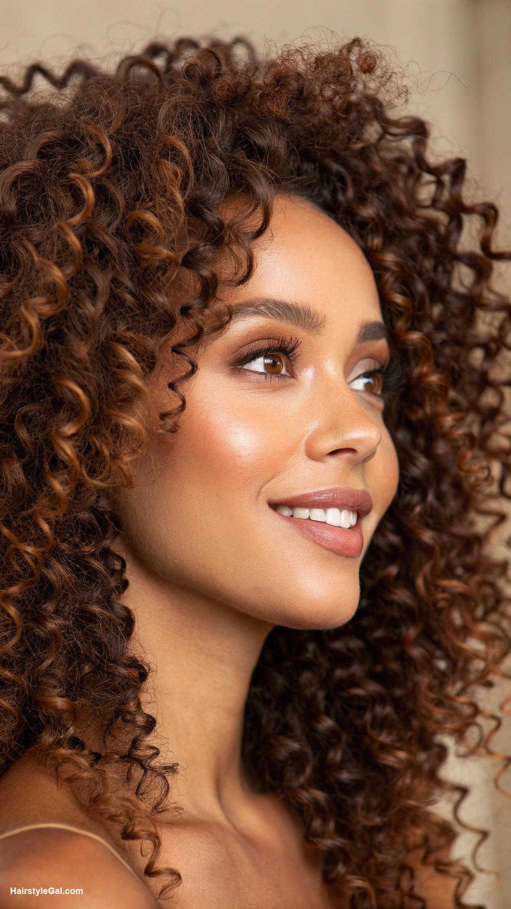 short crochet braids hairstyles Natural texture brown crochet curls