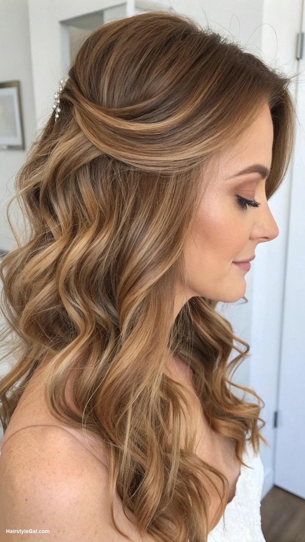 short wedding hair Soft Waves for Romance