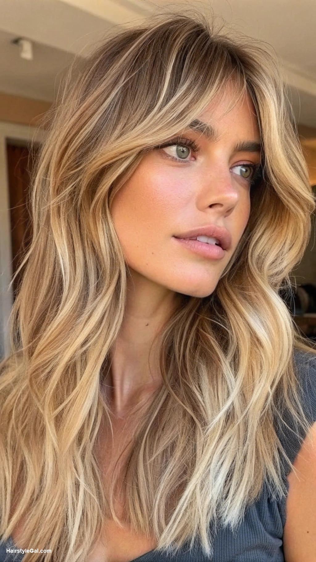 wolf haircut medium Sunkissed Blonde Wolf Cut