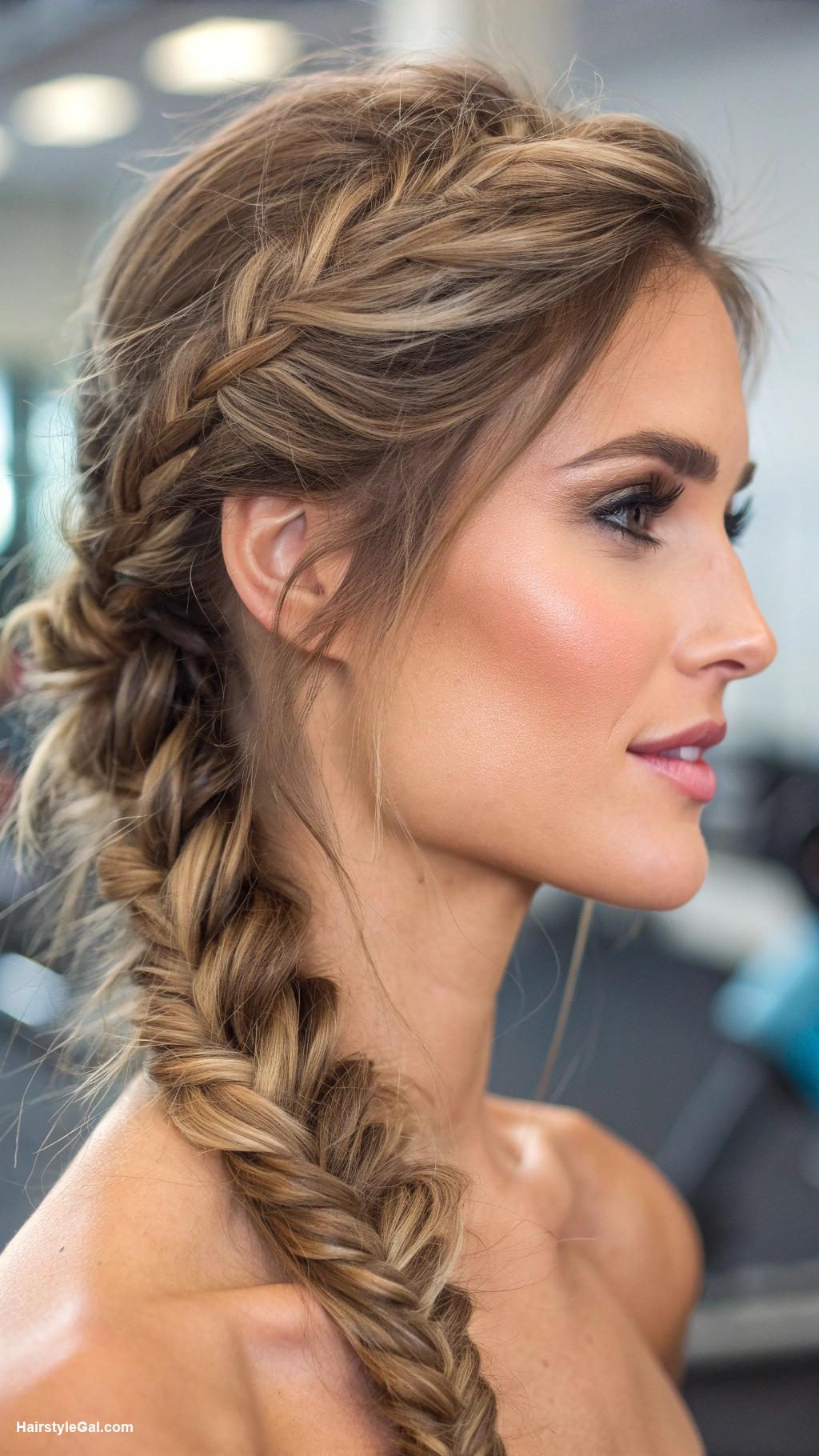 workout hairstyles Fishtail Braid