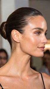 workout hairstyles Sleek Low Bun