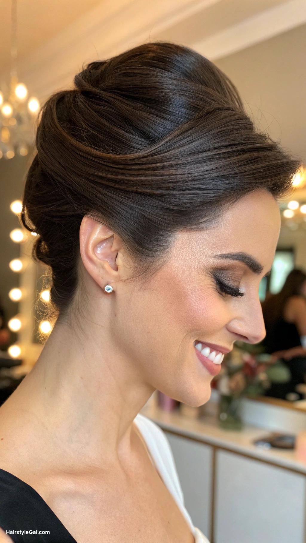 french twist Double French twist for added volume